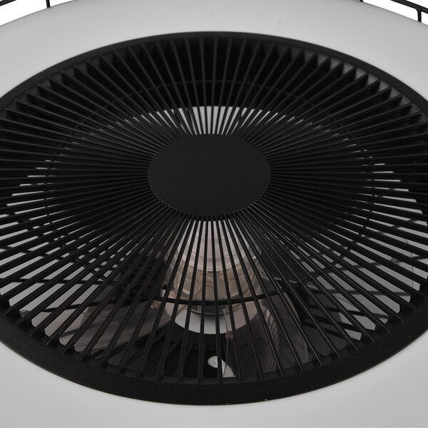 HLW LED Dimbare 30W LED plafondventilator - mat zwart, WiZ HLW LED Dimbare 30W LED plafondventilator - mat zwart, WiZ