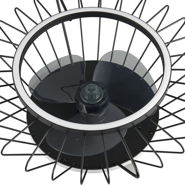 HLW LED Trion Karla 30W dimbare LED plafondventilator zwart HLW LED Trion Karla 30W dimbare LED plafondventilator zwart