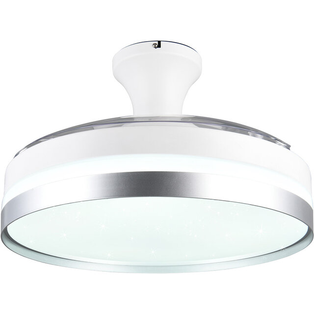 HLW LED Trion Berga LED ceiling light with fan Ø1000, dimmable