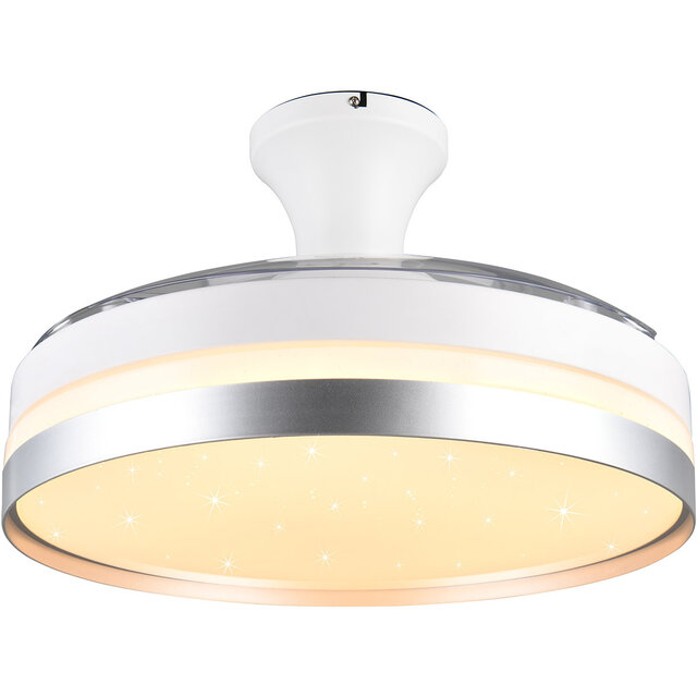 HLW LED Trion Berga LED ceiling light with fan Ø1000, dimmable