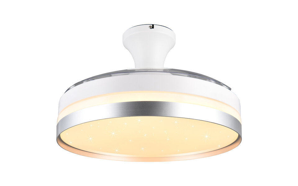 HLW LED Trion Berga LED ceiling light with fan Ø1000, dimmable