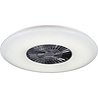 witte ronde LED plafondventilator met 3 bladen en dimbare lichtkleur van 3000 tot 6500 kelvin witte ronde LED plafondventilator met 3 bladen en dimbare lichtkleur van 3000 tot 6500 kelvin