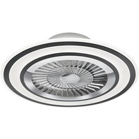 Trion Figon LED ceiling light with fan 36W, dimmable