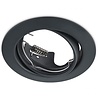 HLW LED Tiltable LED Spot Set 3W - Matte Black Round Recessed Spot GU10, Dimmable Warm White