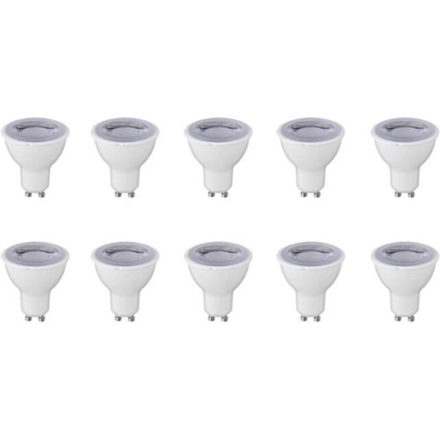 10-pack GU10 LED Spot 6W 390lm 6400K Dimbaar Lichtbronnen