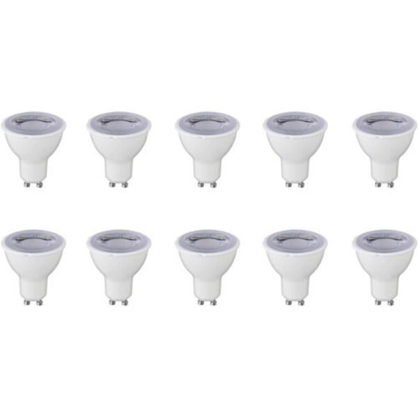 HLW LED LED Spot 10 Pack - 6W Dimbare LED Lamp GU10 - Helder Koud Wit 6400K HLW LED LED Spot 10 Pack - 6W Dimbare LED Lamp GU10 - Helder Koud Wit 6400K