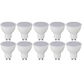 LED Spot 10 Pack - 4W LED Witte Spot met GU10 Fitting en Helder Koud Wit Licht LED Spot 10 Pack - 4W LED Witte Spot met GU10 Fitting en Helder Koud Wit Licht