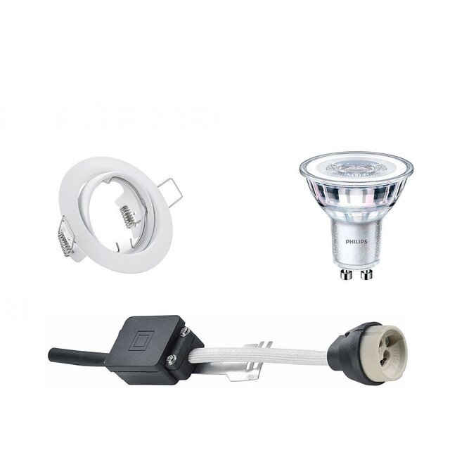 Dimbare LED inbouwspot 4W GU10 3000K kantelbaar Lichtbronnen