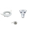 6W GU10 LED-spot kantelbaar 2700K Ø82 glanswit