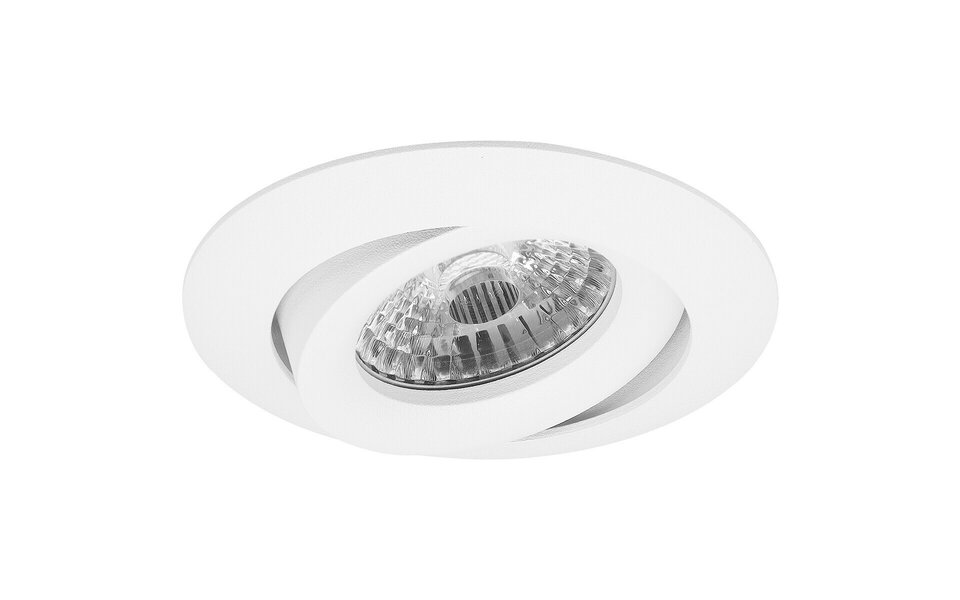 HLW LED LED Spot Set - Tiltable Round Recessed Spot 4W LED Dimmable White Spot