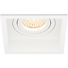 HLW LED LED Spot Set - Tiltable Square White Recessed Spotlight 5W LED Spot GU10