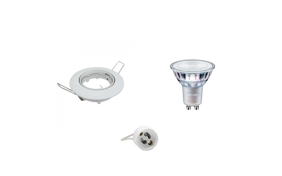 HLW LED Dimbare LED Spot Set - Kantelbare Ronde Inbouwspot 9W LED Wit GU10