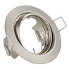 mat nikkel LED inbouwspot rond 6W GU10 dimbaar warm wit 3000K 390 lumen