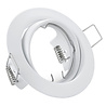 Kantelbare mat witte GU10 LED spot 6W 390 lm 6400K inbouw Ø68mm dimbaar