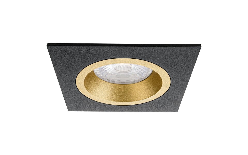 HLW LED LED Spot Set 6W - Vierkante Inbouwspot Mat Zwart/Goud | Witte, Zwarte & Gouden Spot