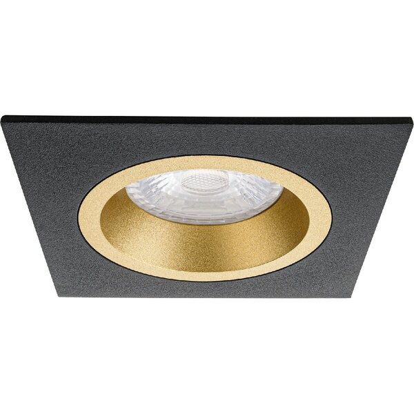 HLW LED LED Spot Set 6W - Vierkante Inbouwspot Mat Zwart/Goud | Witte, Zwarte & Gouden Spot HLW LED LED Spot Set 6W - Vierkante Inbouwspot Mat Zwart/Goud | Witte, Zwarte & Gouden Spot