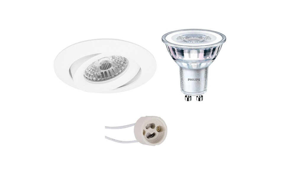 HLW LED Pragmi Uranio Pro 6W LED Spot - Kantelbare Ronde Inbouwspot Witte Spot