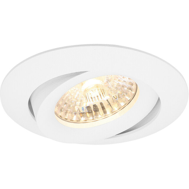 HLW LED Dimbare LED Spot Set - Kantelbare Ronde Inbouwspot 3W LED Warm Wit 3000K