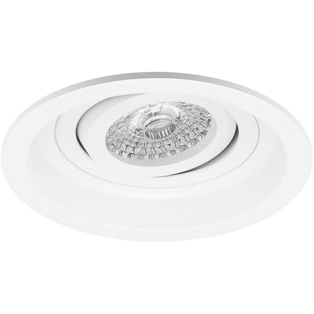 mat witte dimbare LED spot set GU10 4W 345 lumen warm wit 3000K inbouw verlichting