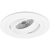 Mat witte dimbare LED inbouwspot 4W 345 lumen warm wit licht 3000K compacte ronde vorm