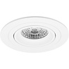 HLW LED Pragmi Alpin Pro 4W LED Spotlight Set - Dimmable Tiltable Round Recessed Spotlight Matt White
