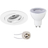 LED inbouwspot GU10 6W 390lm dimbaar 4200K mat wit LED inbouwspot GU10 6W 390lm dimbaar 4200K mat wit