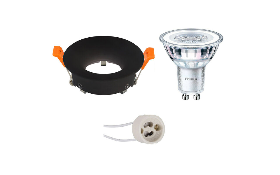 HLW LED Philips 4W LED Spot Set - Inbouw Rond Ø85mm - Dimbare Witte & Zwarte Spot HLW LED Philips 4W LED Spot Set - Inbouw Rond Ø85mm - Dimbare Witte & Zwarte Spot