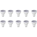 LED Spotlight 10 Pack - Dimmable White Spotlight 6W LED Bulb with GU10 Fitting