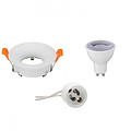 6W LED Spot Set - Dimbare Ronde Inbouwspot Mat Wit GU10 Fitting 6400K
