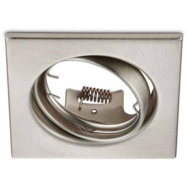 HLW LED LED Spot Set 6W - Dimbare Kantelbare Inbouwspot Vierkant Wit - Mat Nikkel