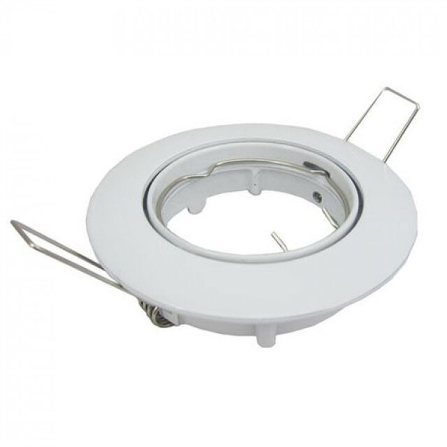Ronde dimbare LED inbouwspot GU10 3,7W met warm wit licht van 2200 tot 2700K