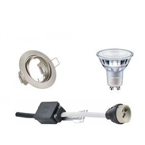 LED Spot GU10 DimTone 3,7W Mat Nikkel - Dimbaar LED Spot GU10 DimTone 3,7W Mat Nikkel - Dimbaar