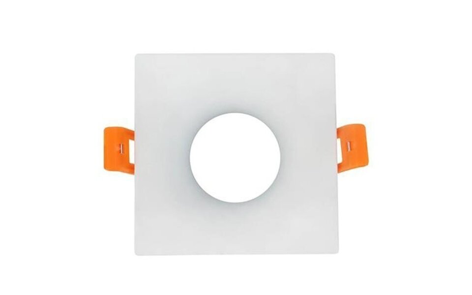 HLW LED Dimbare 3W LED Spot - Vierkante Inbouwspot Mat Wit - GU10 - Warm Wit 3000K