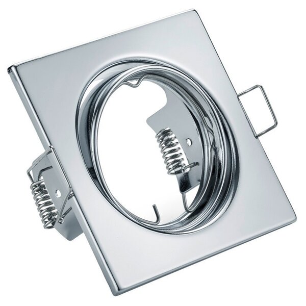 HLW LED Dimbare 3W LED Spot Set - Kantelbare Vierkante Spot Inbouw Chroom HLW LED Dimbare 3W LED Spot Set - Kantelbare Vierkante Spot Inbouw Chroom