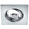 HLW LED Dimmable 3W LED Spot Set - Tiltable Square Recessed Spot Chrome