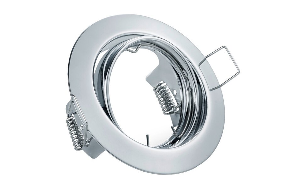 HLW LED Tiltable 3W LED Spot GU10 - Round Dimmable Recessed Spot in Gloss Chrome HLW LED Tiltable 3W LED Spot GU10 - Round Dimmable Recessed Spot in Gloss Chrome