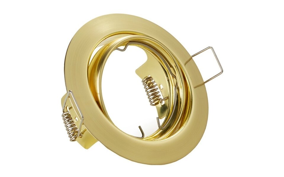 HLW LED LED Spot Set 3W - Mat Gouden Inbouwspot Kantelbaar Ø83mm GU10 Warm Wit HLW LED LED Spot Set 3W - Mat Gouden Inbouwspot Kantelbaar Ø83mm GU10 Warm Wit