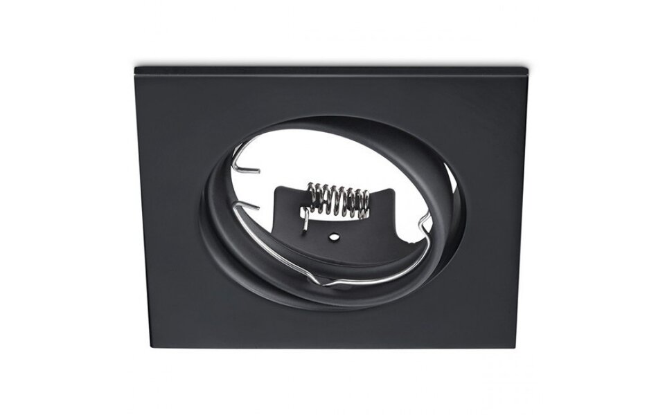 HLW LED LED Spotlight Set - Tiltable Square Recessed Spotlight 5W LED Matte Black & White