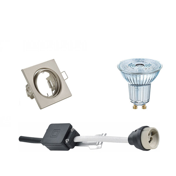 HLW LED LED Spot Set 4W - Dimbare Kantelbare Vierkante Inbouwspot met GU10 Fitting HLW LED LED Spot Set 4W - Dimbare Kantelbare Vierkante Inbouwspot met GU10 Fitting