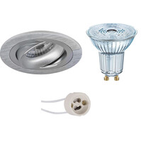 Dimmable GU10 LED recessed spotlight 3.4W 4000K Ø80mm