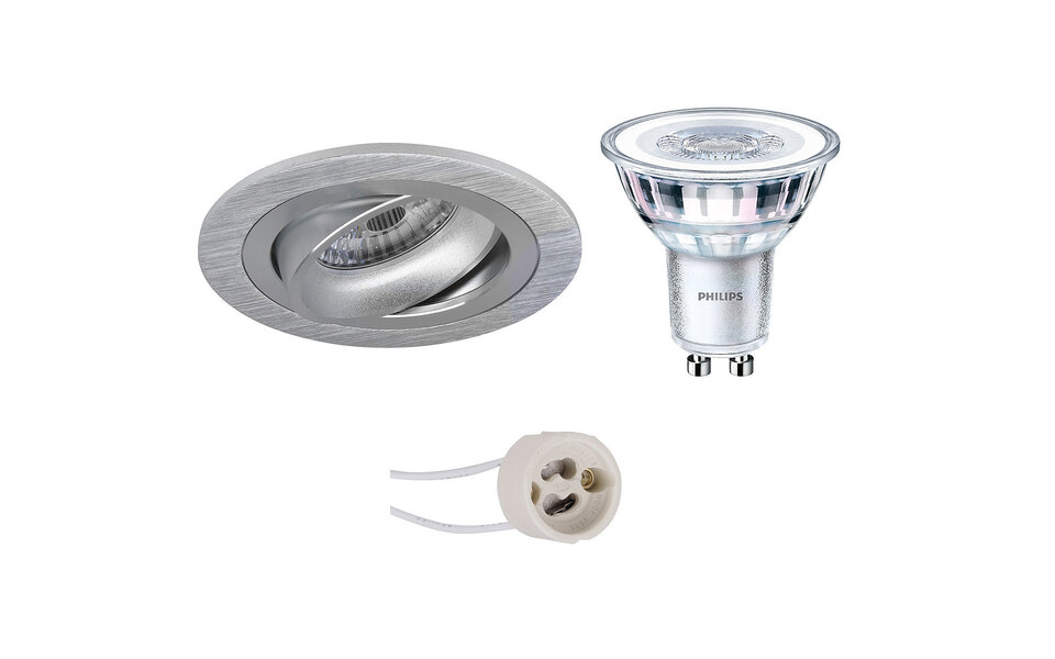 HLW LED LED Spot Set - 5W LED Kantelbare Ronde Witte Inbouwspot met GU10 Fitting