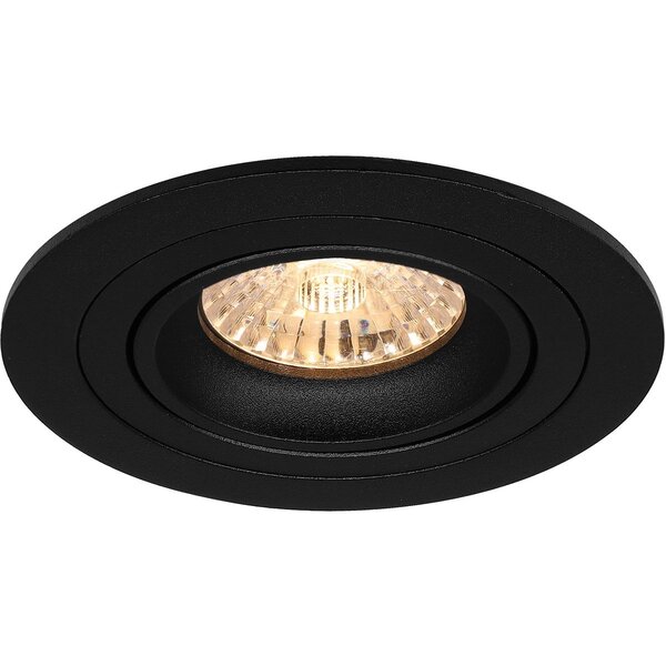 HLW LED Mat Zwarte Kantelbare LED Spot Set - Ronde Inbouwspot 5W LED Lamp HLW LED Mat Zwarte Kantelbare LED Spot Set - Ronde Inbouwspot 5W LED Lamp