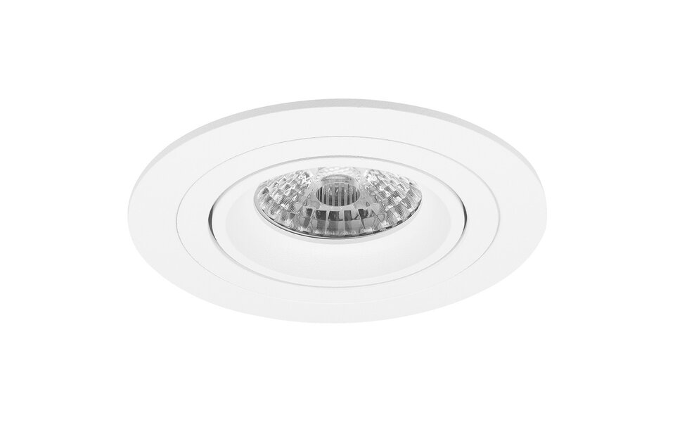 HLW LED LED Spotlight Set 4W - Tiltable, Dimmable Round Recessed Spotlight Matte White Ø92mm HLW LED LED Spotlight Set 4W - Tiltable, Dimmable Round Recessed Spotlight Matte White Ø92mm