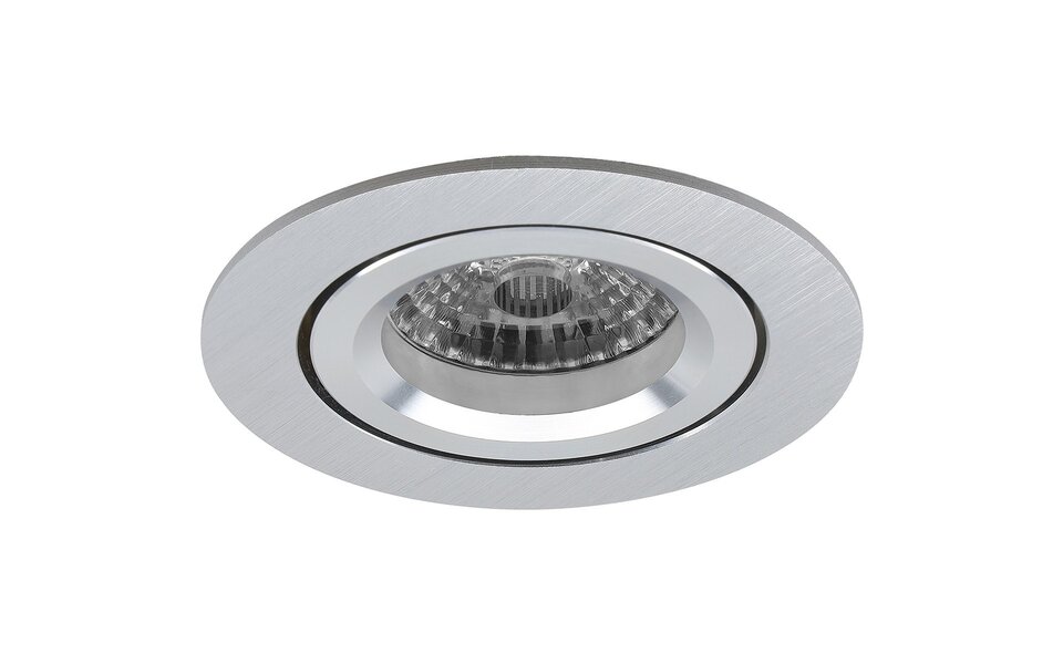 HLW LED LED Spot Set 3.5W - Kantelbare Ronde Inbouwspot Mat Zilver - Witte Spot GU10