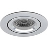 HLW LED LED Spotlight Set - 4W Dimmable Tiltable Round Recessed Spotlight - Matte Silver GU10