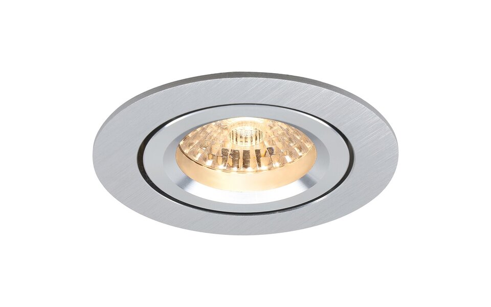 HLW LED Pragmi Aerony Pro 4W LED Spot Set - Kantelbare, Dimbare Ronde Inbouwspot, Mat Zilver, GU10, Natuurlijk Wit 4000K HLW LED Pragmi Aerony Pro 4W LED Spot Set - Kantelbare, Dimbare Ronde Inbouwspot, Mat Zilver, GU10, Natuurlijk Wit 4000K