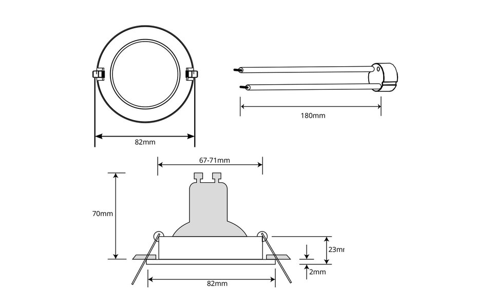 HLW LED LED Spot Set 4W Dimbare Inbouwspot - Kantelbare Ronde Witte LED Lamp