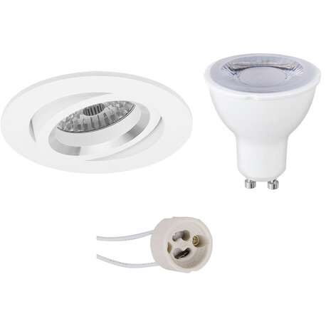 Pragmi Aerony Pro 6W LED Spot Set - Dimbare, Kantelbare Ronde Witte Inbouwspot Pragmi Aerony Pro 6W LED Spot Set - Dimbare, Kantelbare Ronde Witte Inbouwspot