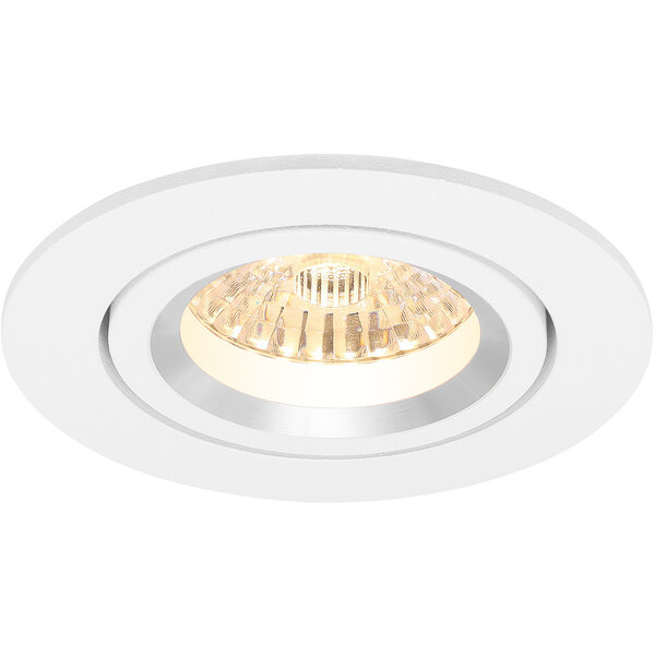 HLW LED LED Spot Set - 3W LED Kantelbare Ronde Inbouwspot Mat Wit Ø82mm Dimbaar HLW LED LED Spot Set - 3W LED Kantelbare Ronde Inbouwspot Mat Wit Ø82mm Dimbaar