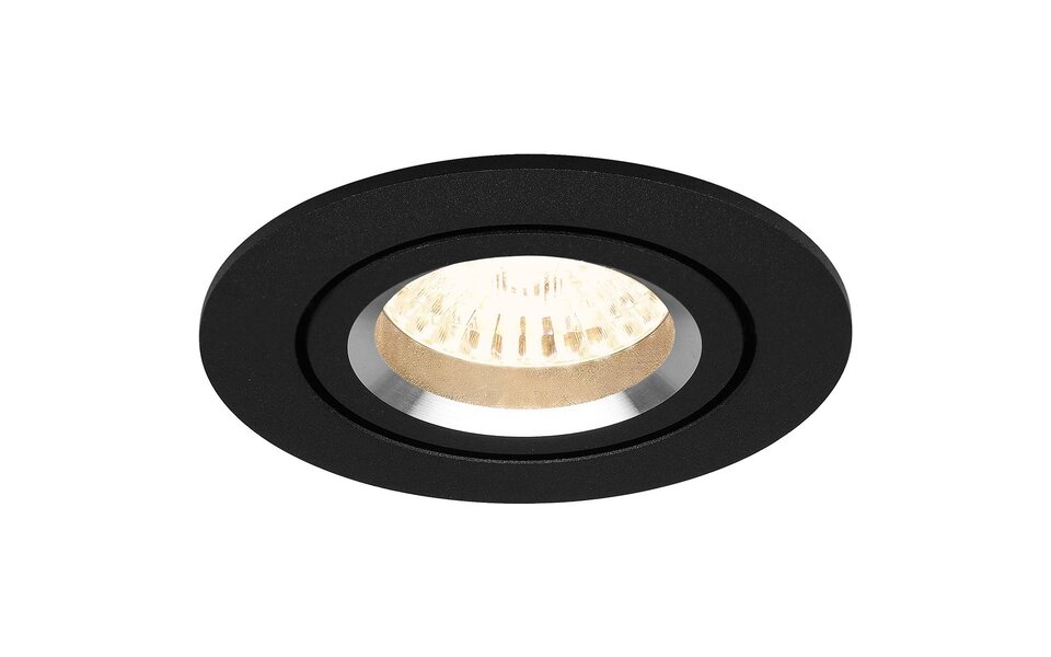 HLW LED LED Spot Set 6W - Kantelbare Ronde Inbouwspot Mat Zwart of Wit, GU10 HLW LED LED Spot Set 6W - Kantelbare Ronde Inbouwspot Mat Zwart of Wit, GU10